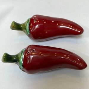 Chili Pepper Salt and Pepper Shakers